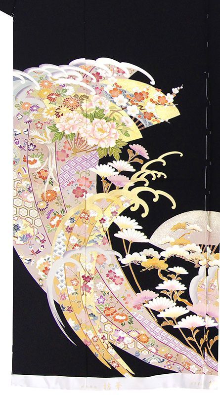 図案家協会優秀図案 京友禅本加工手描き染