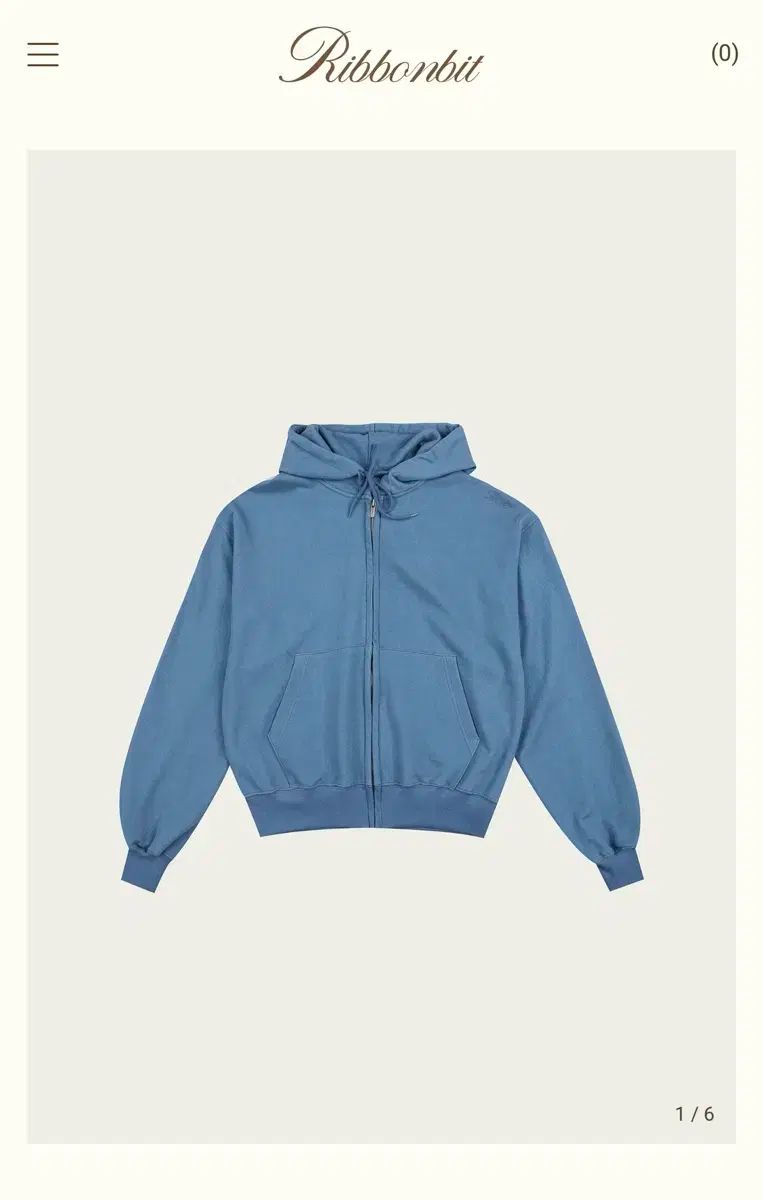 リボン빛 リエル フードジップアップ riel hoody