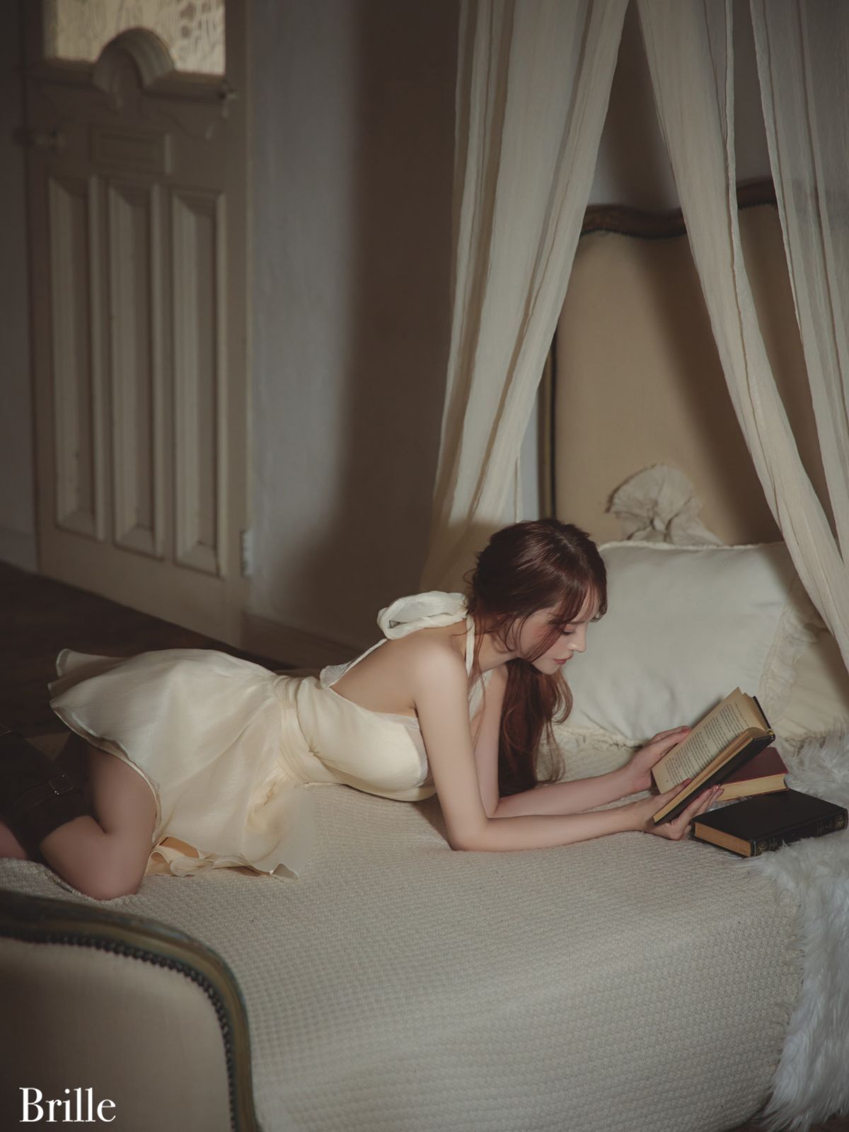 Brille3791 12月中旬頃発送予定 brille ブリエ ROBE de FLEURS ローブドフルール Lune de brille mini dres キャバドレス