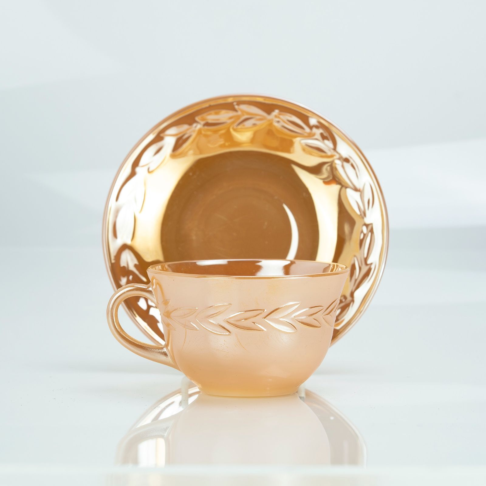 ファイヤーキング Fire-King ピーチラスター ローレル カップ