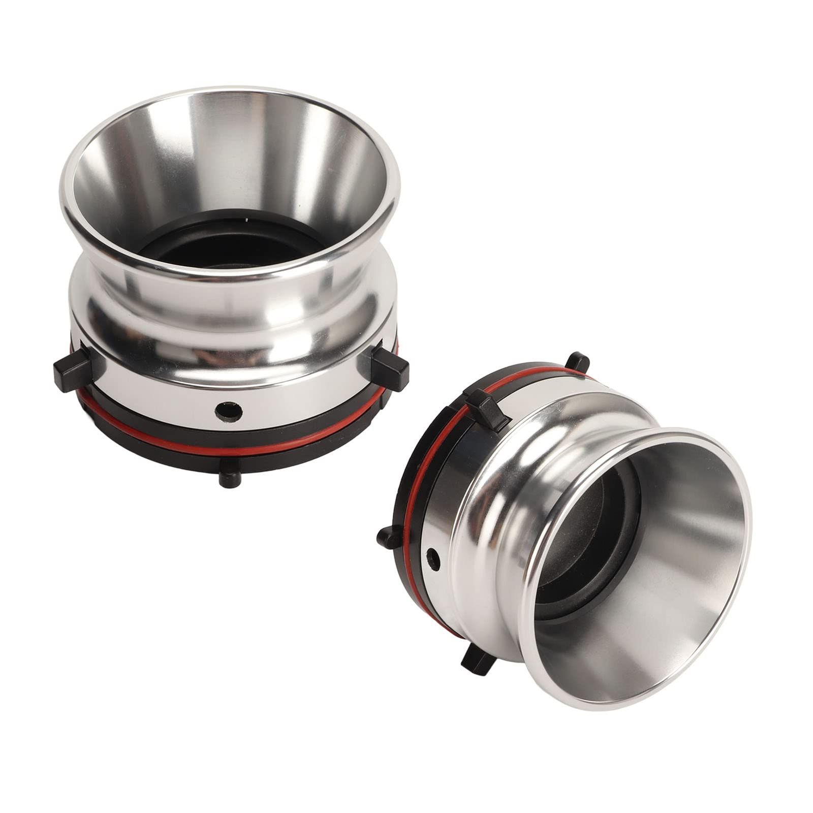 NAB リールハブアダプター 1 組、オープンリールテープレコーダー、Studer ReVox、Akai、Teac などの 10 インチオープナーに完璧にフィットします。 (銀)