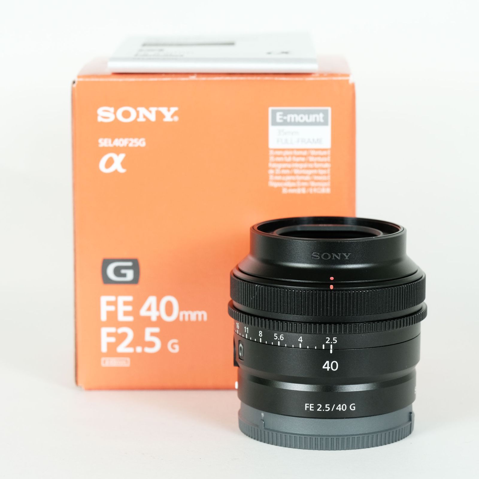 充実した SONY FE 40mm F2.5 G SEL40F25G SONY Eマウント