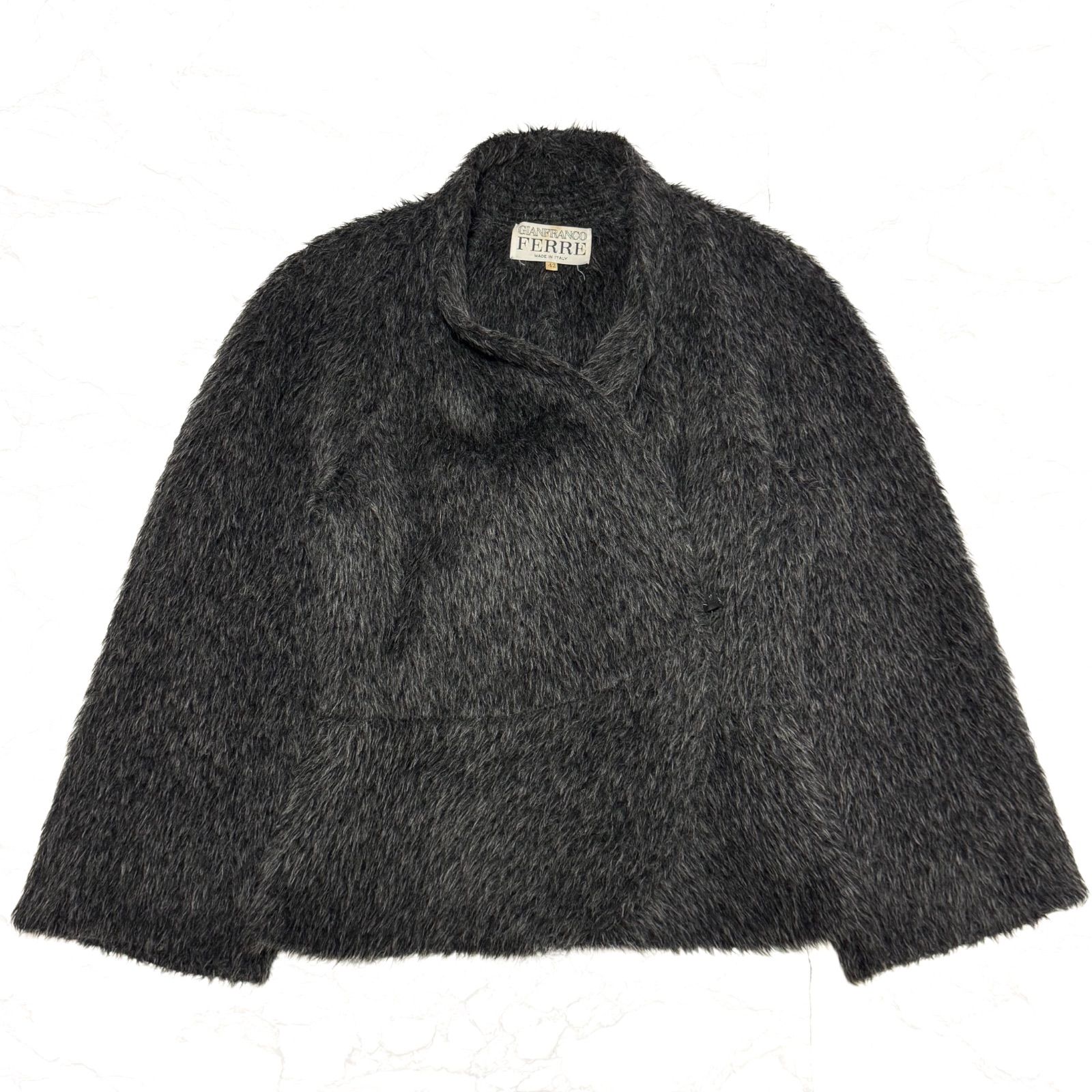 gianfranco ferre ジャンブランコフェレ 商品名 archive アルパカ ジャケット ブルゾン ダブル ハーフコート