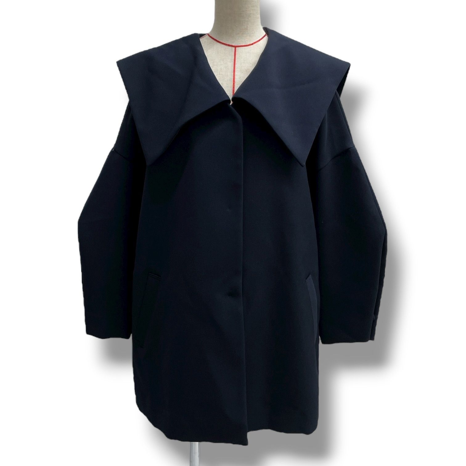 LIten セーラーカラーコート　ネイビー さくら様専用 Liten リテン セーラーカラーコート ネイビー 新品未使用