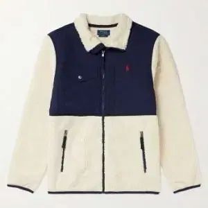 実際に着用 1回 ポロラルフローレン シェルパ フリース ジップアップ ジャケット L