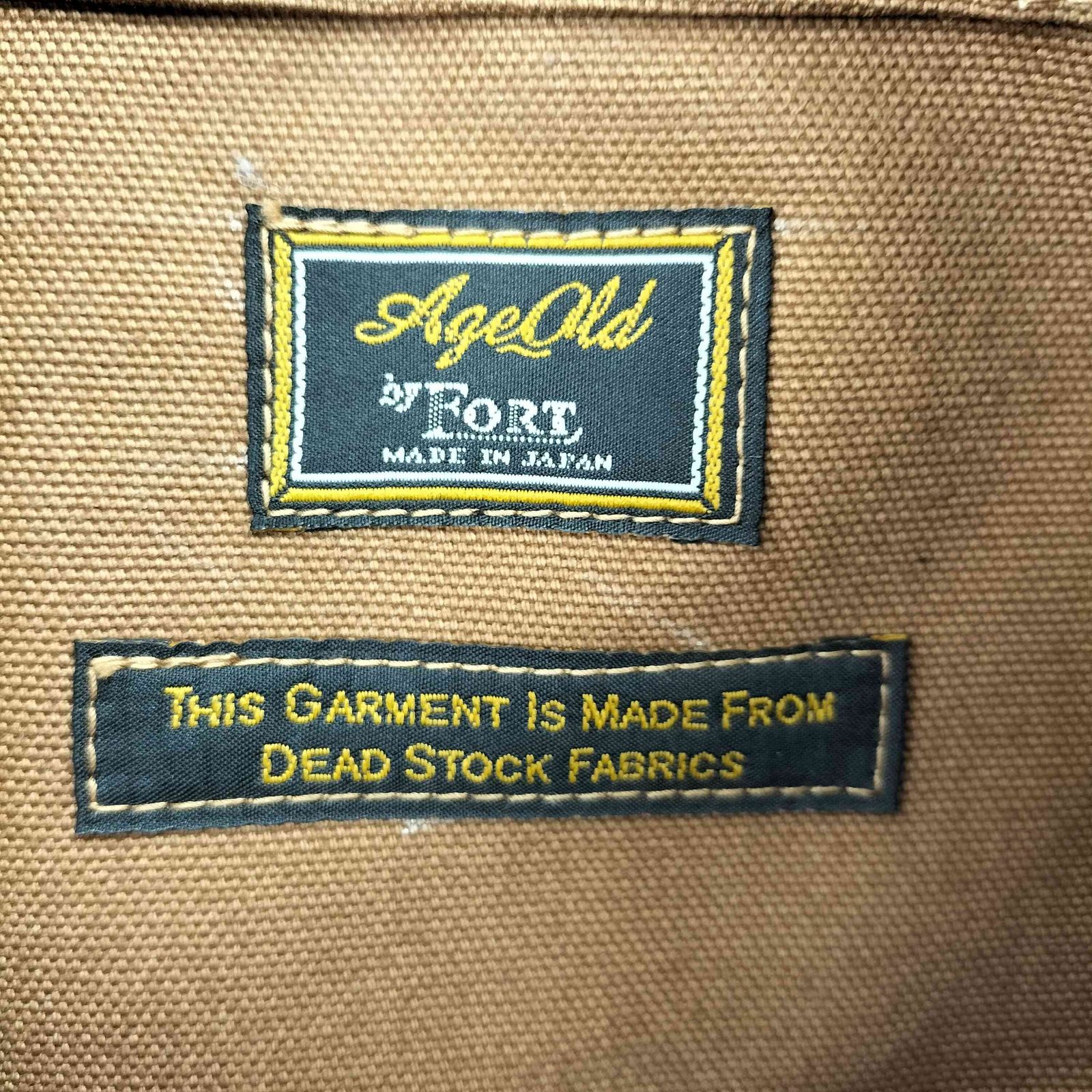 USED古着(ユーズドフルギ) Age Old By FORT 21AW Chore Jacket 80s Deadstock Carhartt Brown Duck Fabrics デットストック ダック ファブリ【中古】【ブランド古着バズストア】 ユーズドフルギ USED古着 Age Old By FORT 21AW Chore Jacket 80s