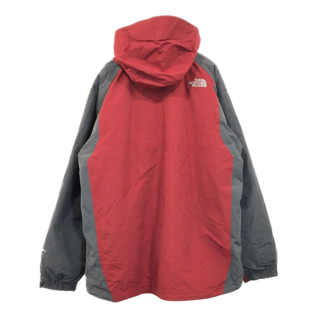 THE NORTH FACE ノースフェイス HYVENT マウンテンパーカー 大きいサイズ アウトドア レッド メンズ XXL 古着 V2219