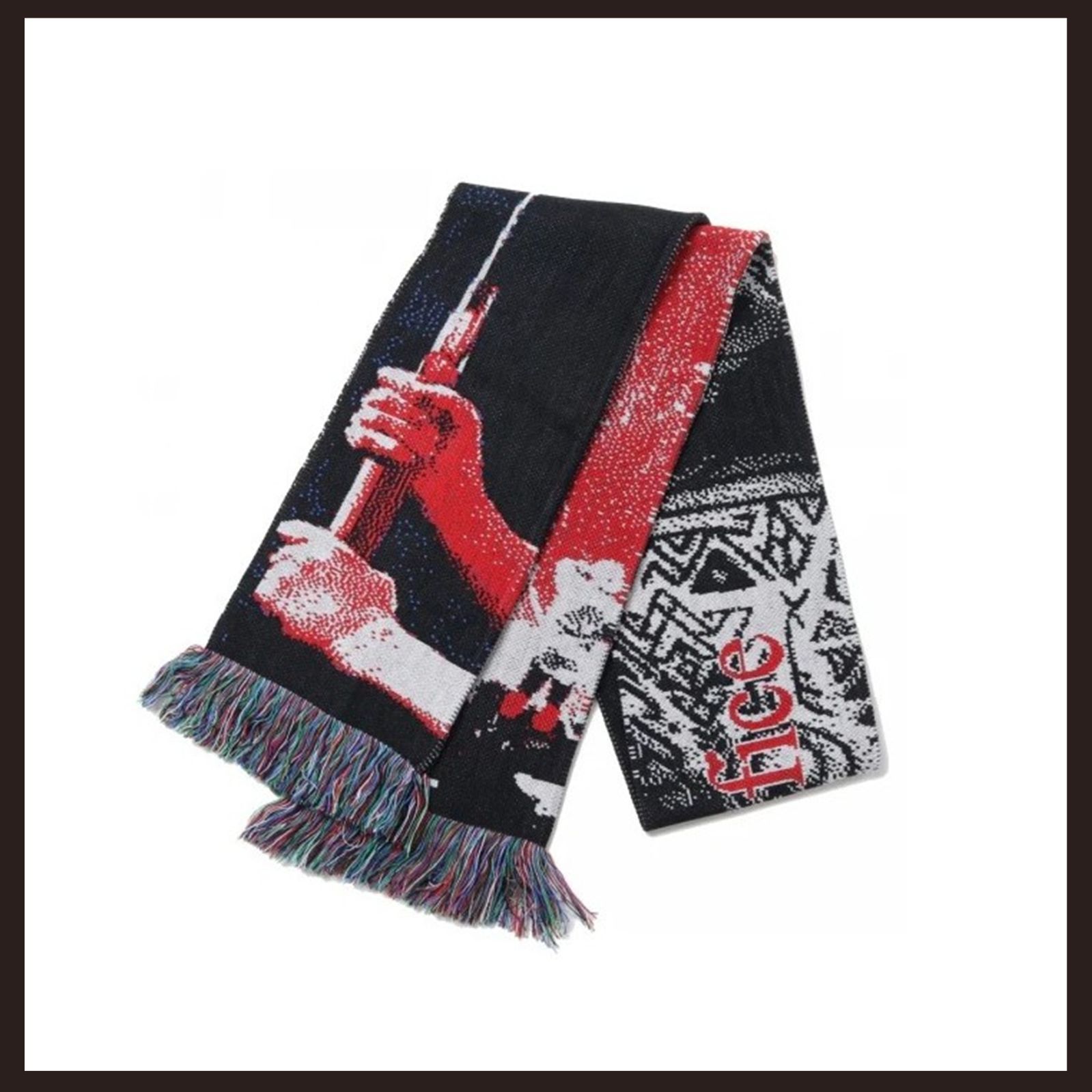 NISHIMOTO IS THE MOUTH×Montmartre New York マフラー ブラック