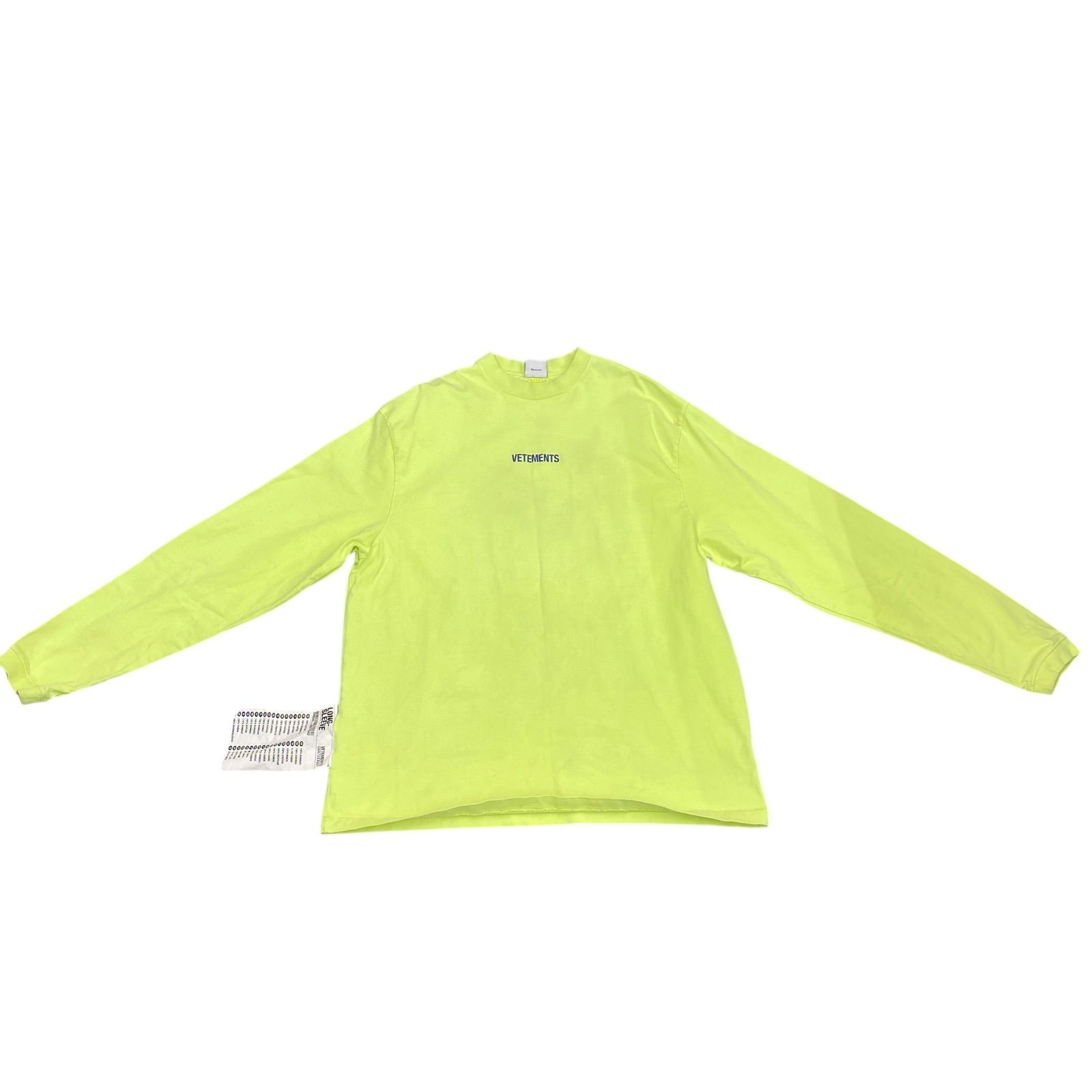 EM1164 VETEMENTS ヴェトモン トップス トレーナー 黄緑