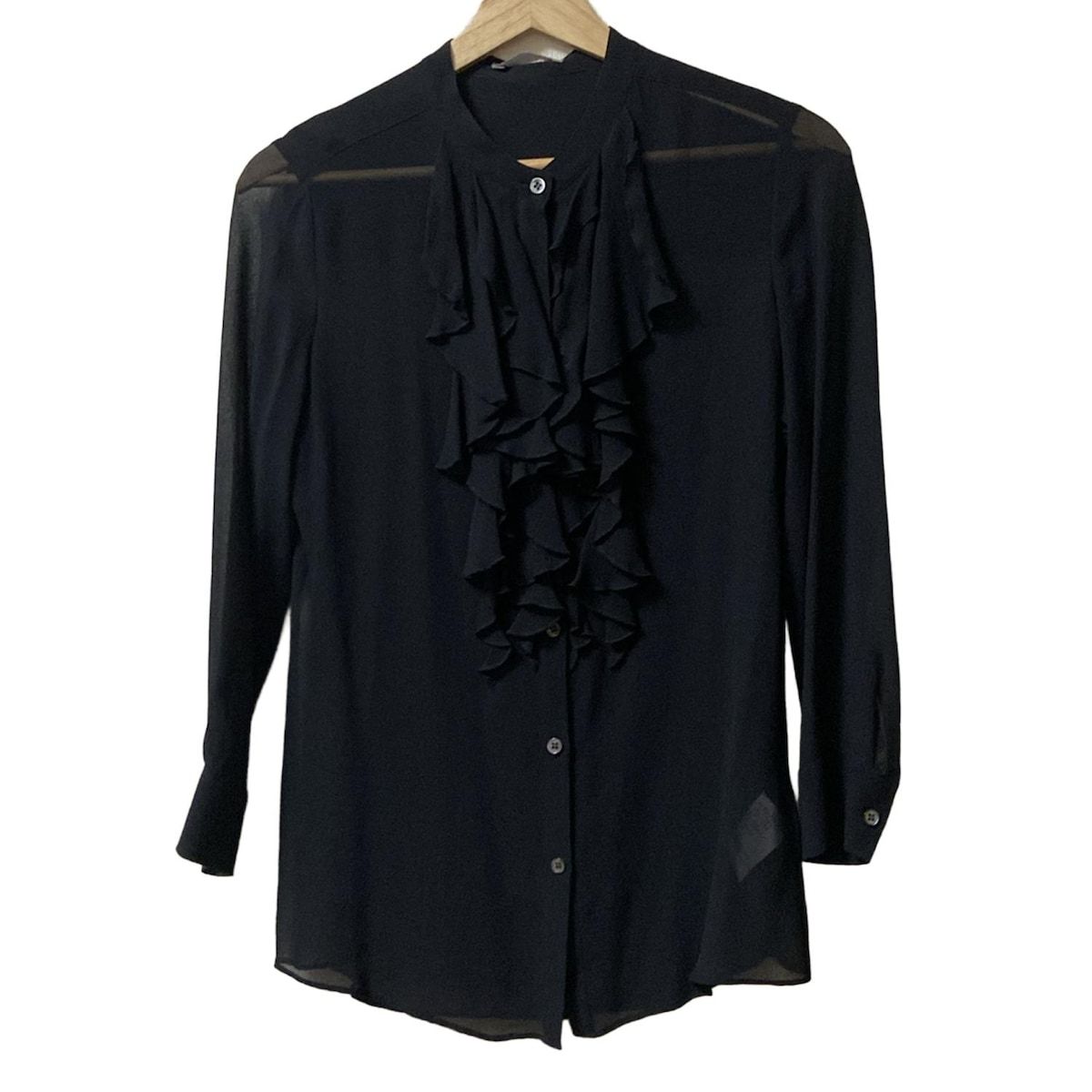 theory luxe セオリーリュクス 長袖シャツブラウス サイズ38 M レディース - 黒