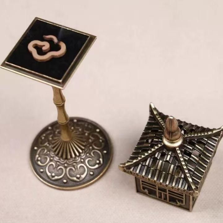 銅 細工 宮灯香炉 沈香炉 高足炉 香道具 装飾品 工芸品 置物 - メルカリ