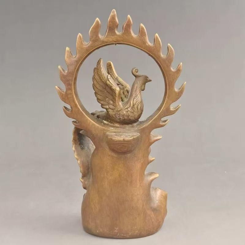 乾隆 火鳳凰倒流香香炉 薫香炉室内 開運 風水 招財 置物 現代工芸品