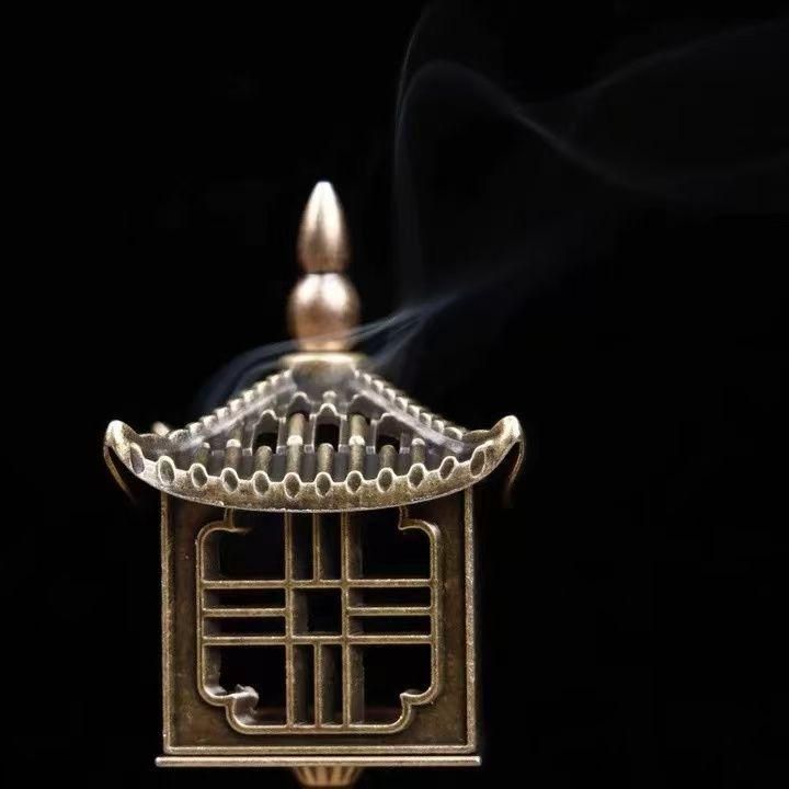 銅 細工 宮灯香炉 沈香炉 高足炉 香道具 装飾品 工芸品 置物 - メルカリ