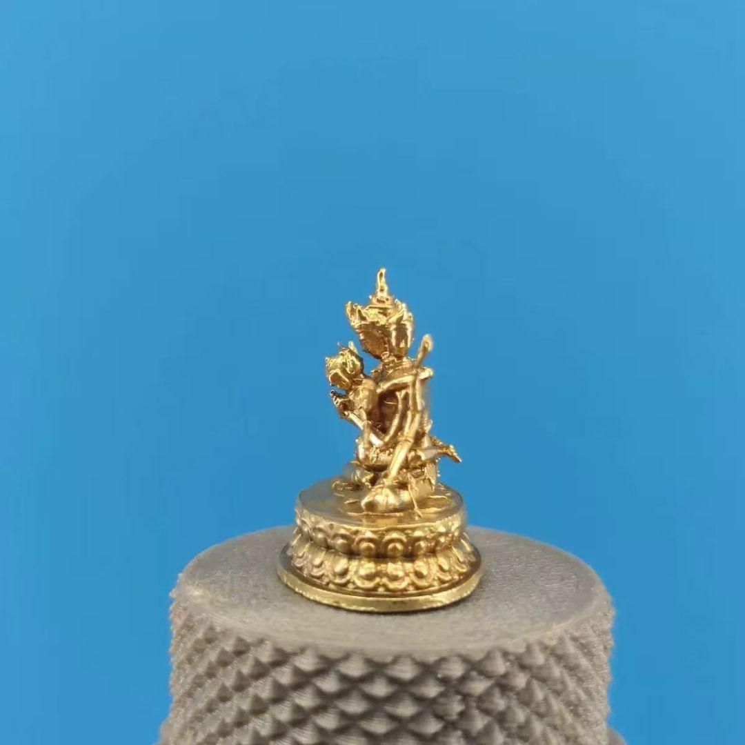 仏教美術 仏像 蔵仏黄財神双身仏 鎮宅辟邪 開運風水 招財 置物 工芸品