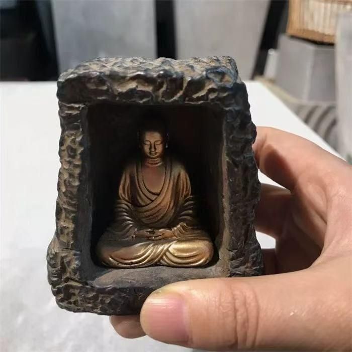 石像 仏像 禅意 文房 茶道研学 玄関 装飾品 工芸品 置物 - メルカリ