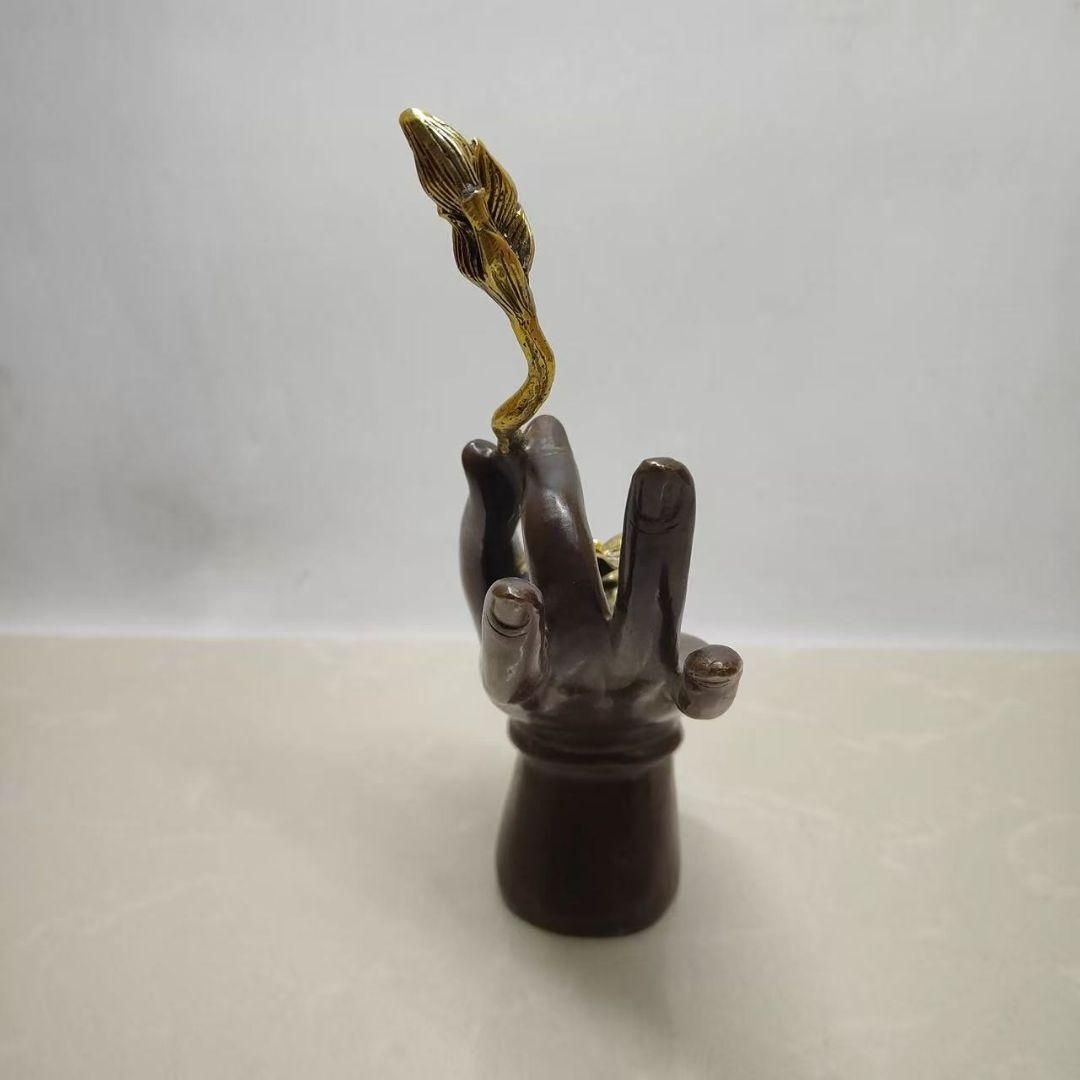 銅細工 仏手蓮華 開運風水 招財 現代工芸品 装飾品 置物 銅細工 仏手蓮華 開運風水 招財 現代工芸品 装飾品 置物 - メルカリ