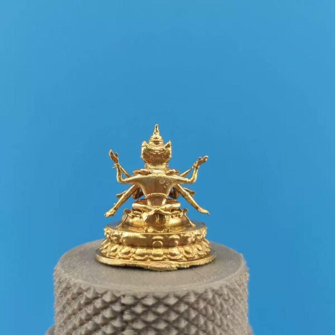 仏教美術 仏像 蔵仏黄財神双身仏 鎮宅辟邪 開運風水 招財 置物 工芸品