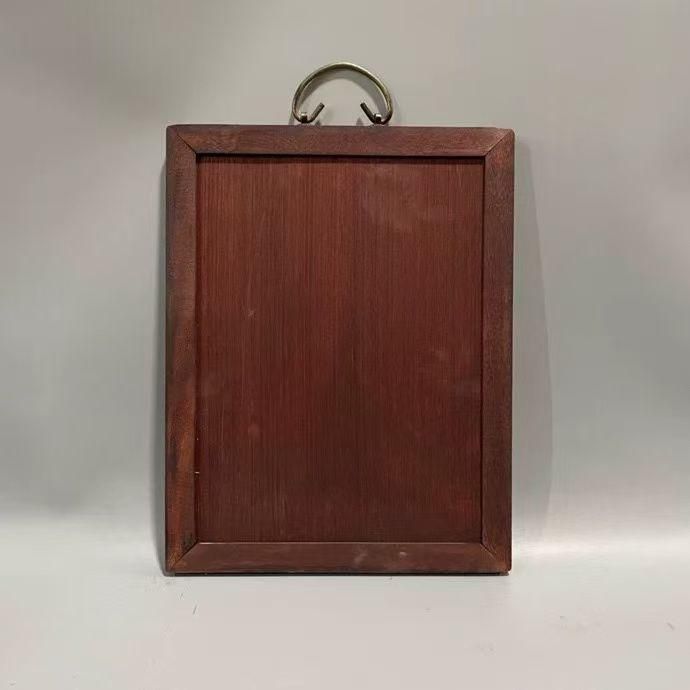 景徳鎮 パステル画花鳥国色天香陶板画 応接間 書斎 茶室 装飾品 工芸品