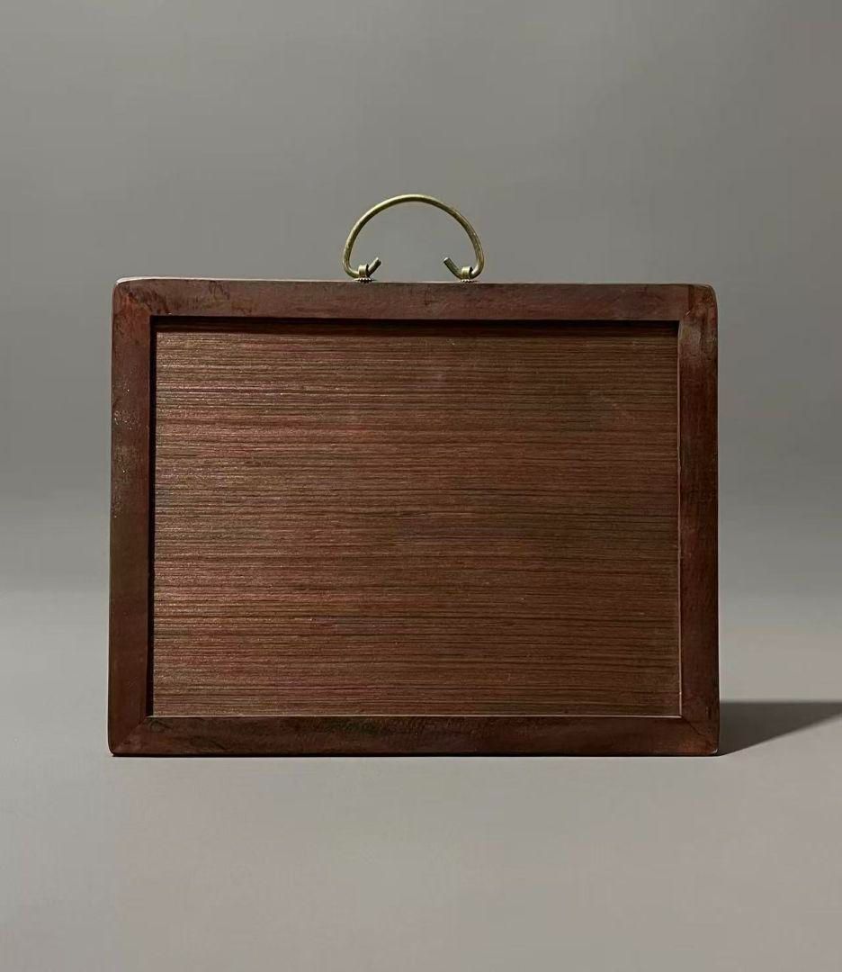 景徳鎮 粉彩花鳥富貴図陶板画 応接間 書斎 茶室 装飾品 工芸品置物