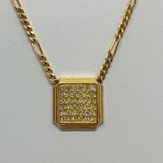 Christian Dior クリスチャンディオール ネックレス ラインストーン