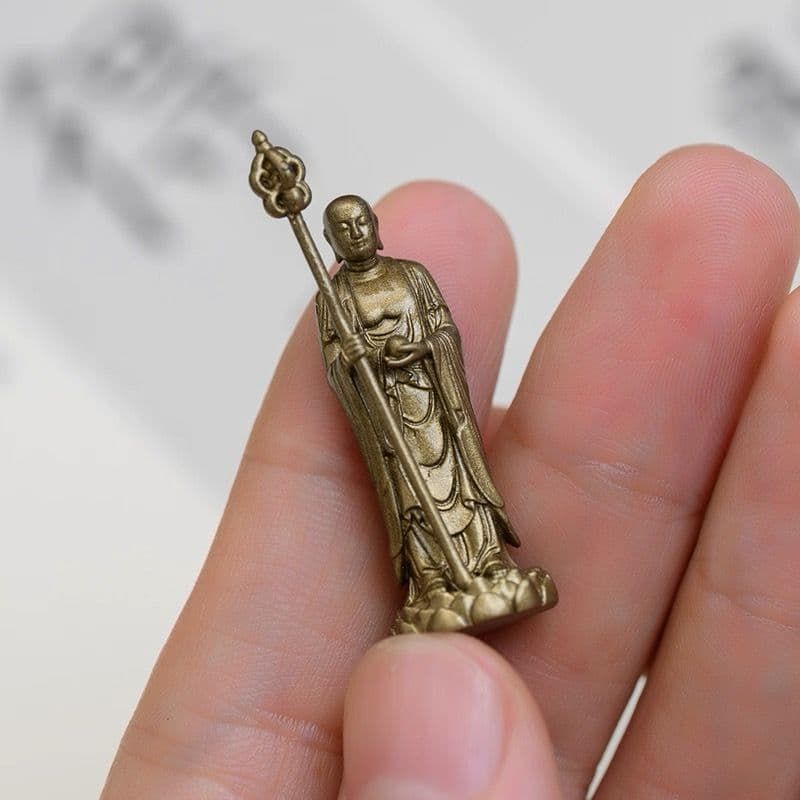 仏教美術 仏像 地蔵王仏像 小仏像 銅製 銅器 - メルカリ