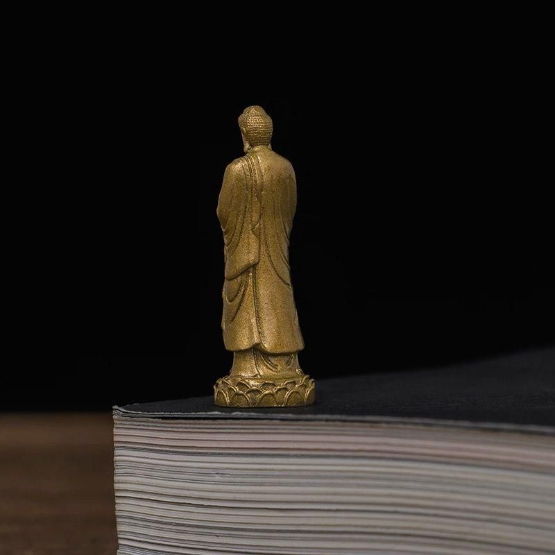 仏教美術 仏像 西方三聖阿弥陀仏像 小仏像 銅製 銅器 - メルカリ