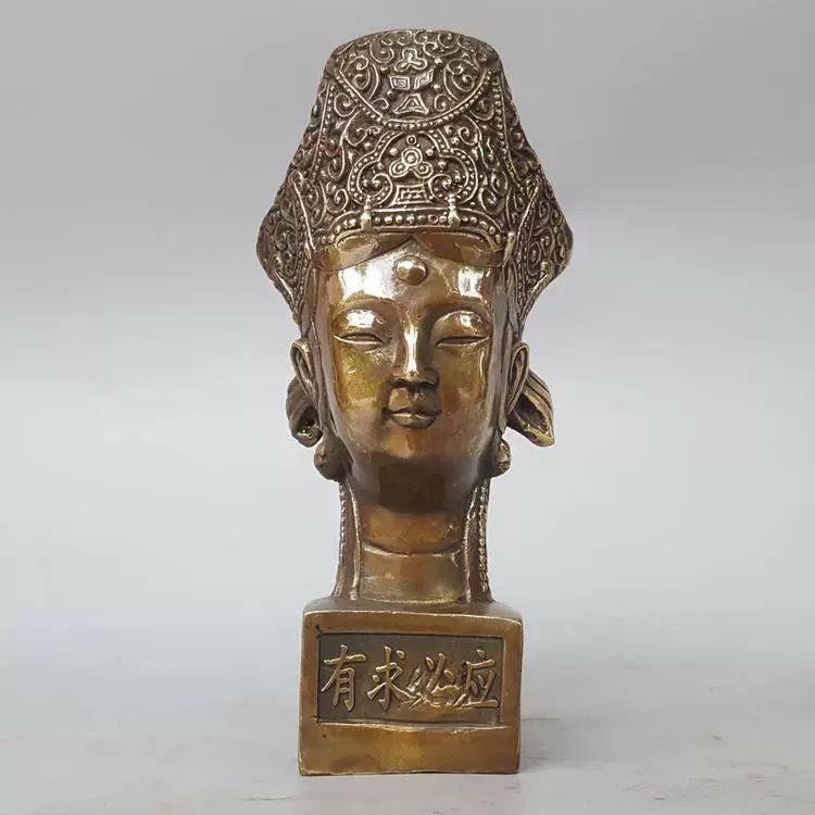 銅製 観音様の印章 観音像 彫刻 置物 開運 風水 工芸品 銅製 観音様の印章 観音像 彫刻 置物 開運 風水 工芸品 - メルカリ