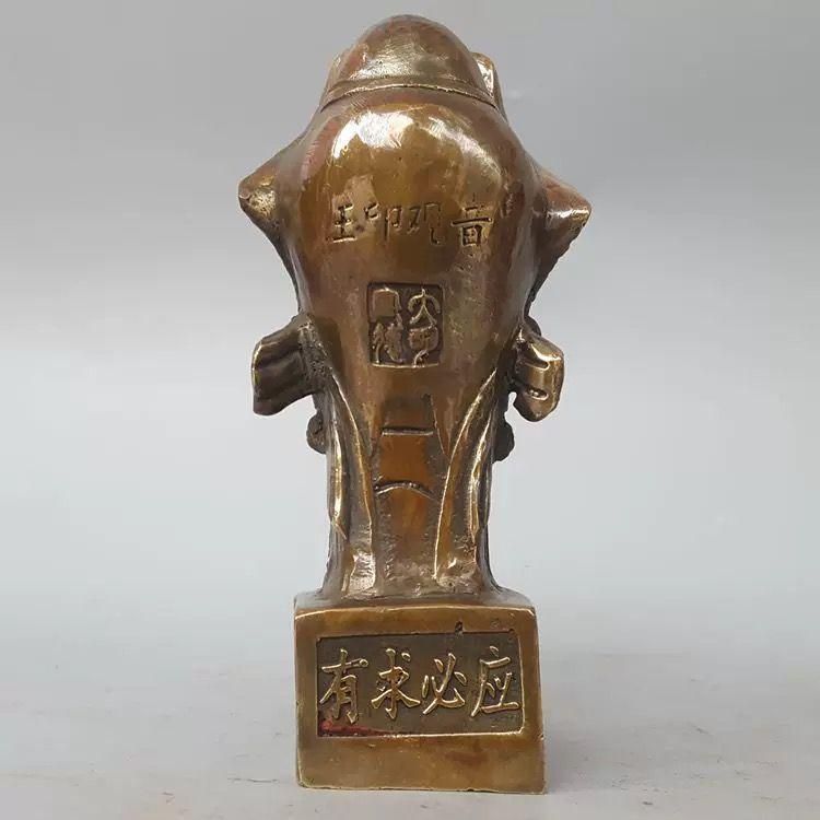 銅製 観音様の印章 観音像 彫刻 置物 開運 風水 工芸品 銅製 観音様の印章 観音像 彫刻 置物 開運 風水 工芸品 - メルカリ