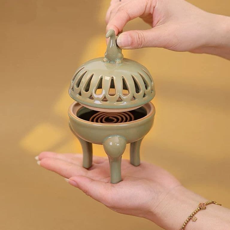 香炉 陶磁 三足檀盤香炉 沈香 茶道 置物 - メルカリ