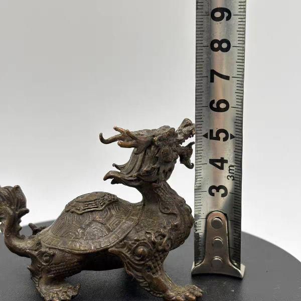 銅細工 神獣風水龍亀 縁起物 開運風水 招財 工芸品 装飾品 置物 - メルカリ