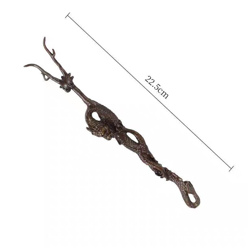 銅細工 盤竜壺叉 茶道具 装飾品 工芸品 置物 - メルカリ