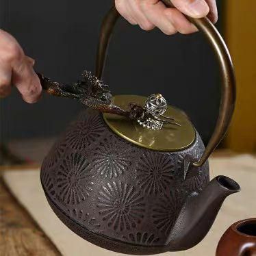 銅細工 盤竜壺叉 茶道具 装飾品 工芸品 置物 - メルカリ