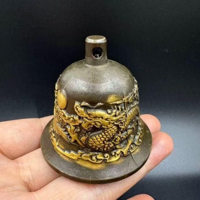 銅器 竜鳳鈴 銅鈴 掛飾 装飾品 工芸品 美術品 置物 - メルカリ