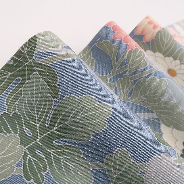 ❁tomihisa❁新品 手描き友禅 落款 茂樹 着物 正絹 仕付け糸付”優美な