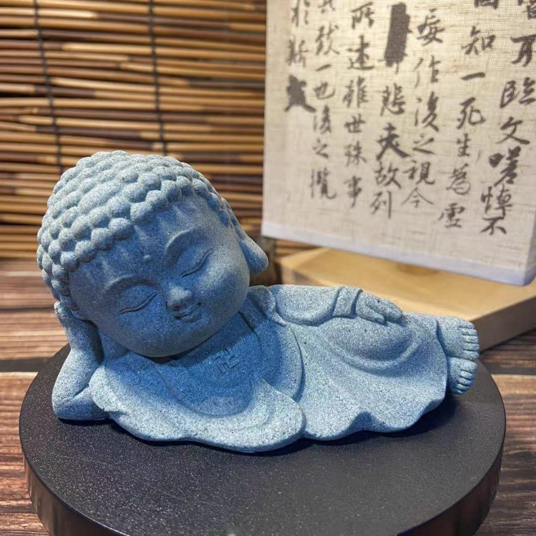 仏教美術 如来仏像 仏 寝 茶台 開運風水 招財 工芸品 装飾品 置物