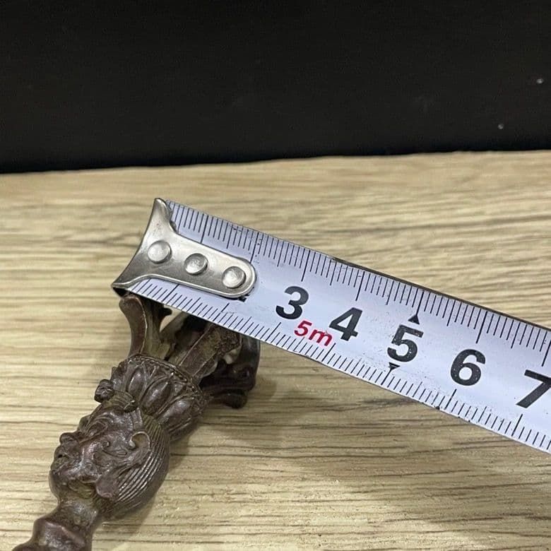 銅細工 五股金剛杵 法器 金剛尖 鎮宅辟邪 開運 風水 招財 置物 工芸品