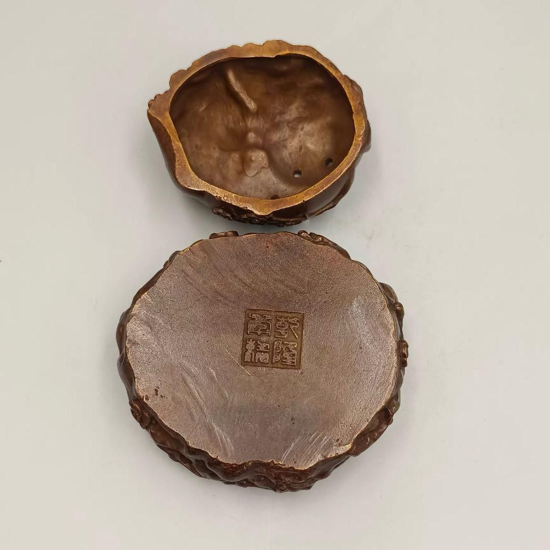 銅製 九尾狐薫香炉 室内薫香炉 茶道具 香道具 装飾品 工芸品 置物 銅細工 九尾狐薫香炉 吉祥九尾狐 茶室禅意薫香炉 装飾品 工芸品 置物