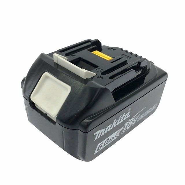 充電回数3回 makita マキタ 18V 6.0Ah 純正 リチウムイオンバッテリー BL1860B 残量表示付 リチウムイオン電池 蓄電池116444