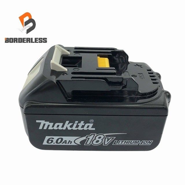 充電回数3回 makita マキタ 18V 6.0Ah 純正 リチウムイオンバッテリー BL1860B 残量表示付 リチウムイオン電池 蓄電池116444