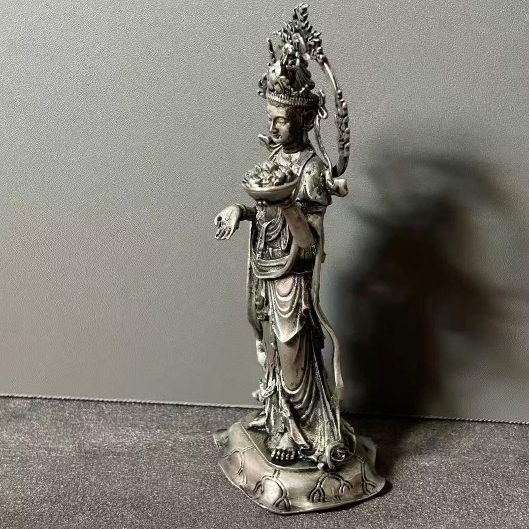 仏教美術 仏像 神女仏菩薩 銅器 鎮宅辟邪 開運風水 招財 置物 工芸品