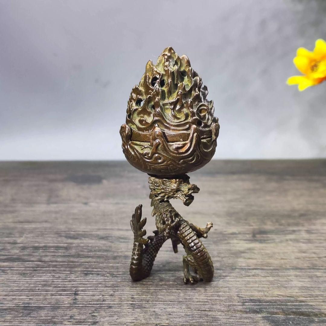 銅製弔炉 香炉 工芸香道具 茶室書斎置物 銅製弔炉 香炉 工芸香道具