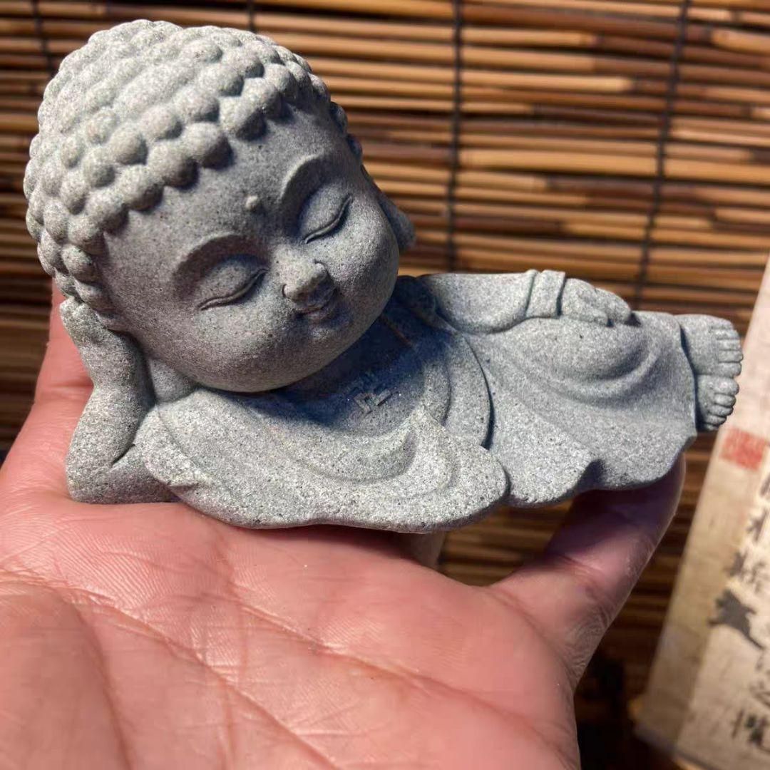 仏教美術 如来仏像 仏 寝 茶台 開運風水 招財 工芸品 装飾品 置物