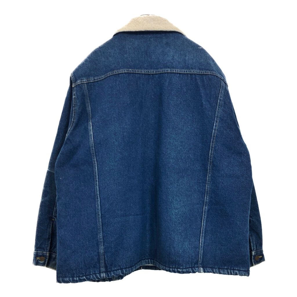 80年代 BIG MAC ビッグマック デニムボアジャケット 大きいサイズ ブルー メンズ XXL相当 古着 V2228