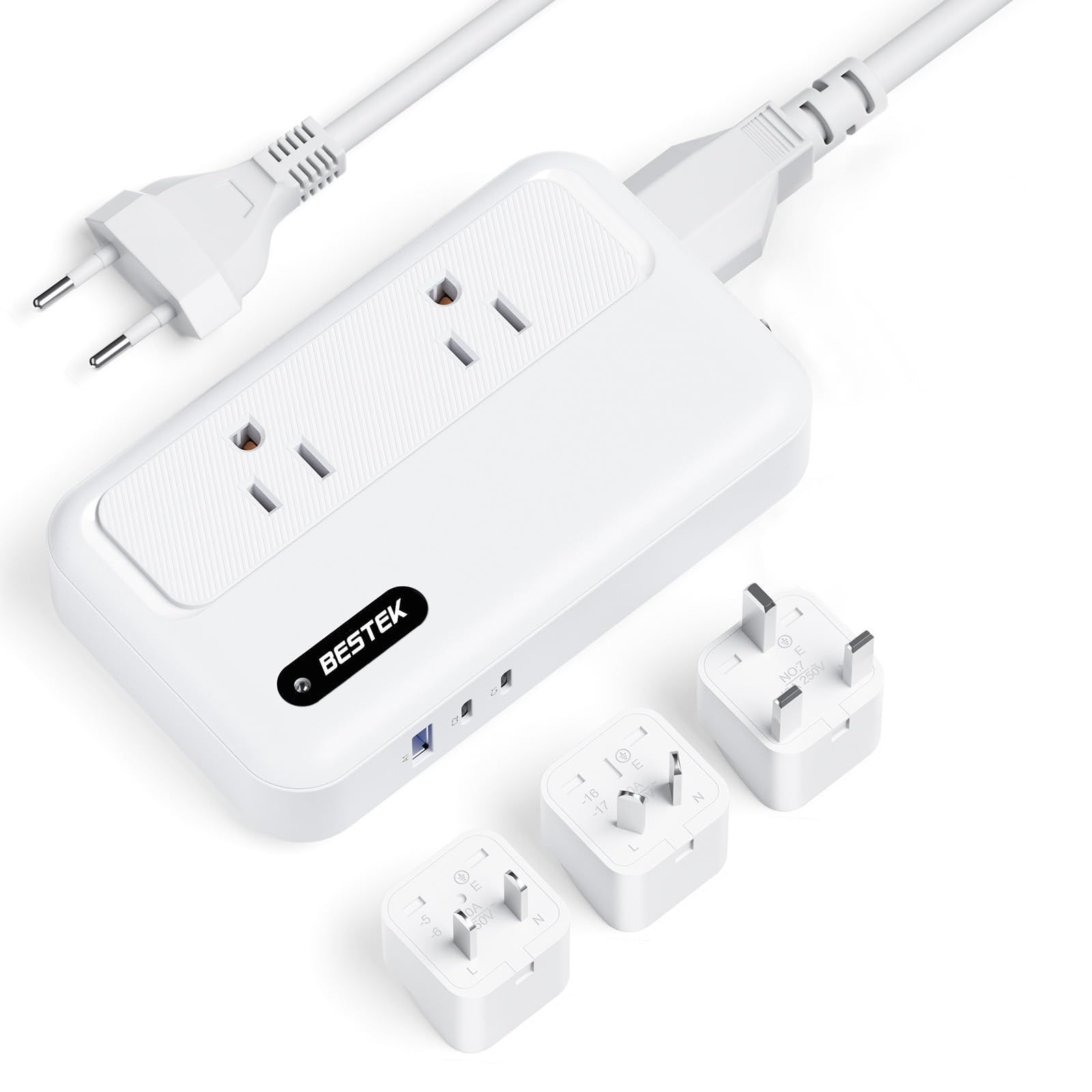 BESTEK 海外旅行用変圧器 修正正弦波 設計 変圧器 USB-C PD35W 急速