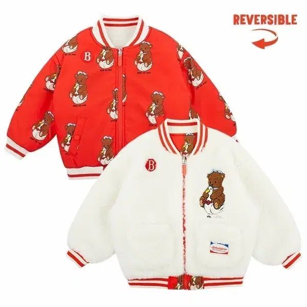 ベベデピノ 120 リバーシブル ファー ジャケット