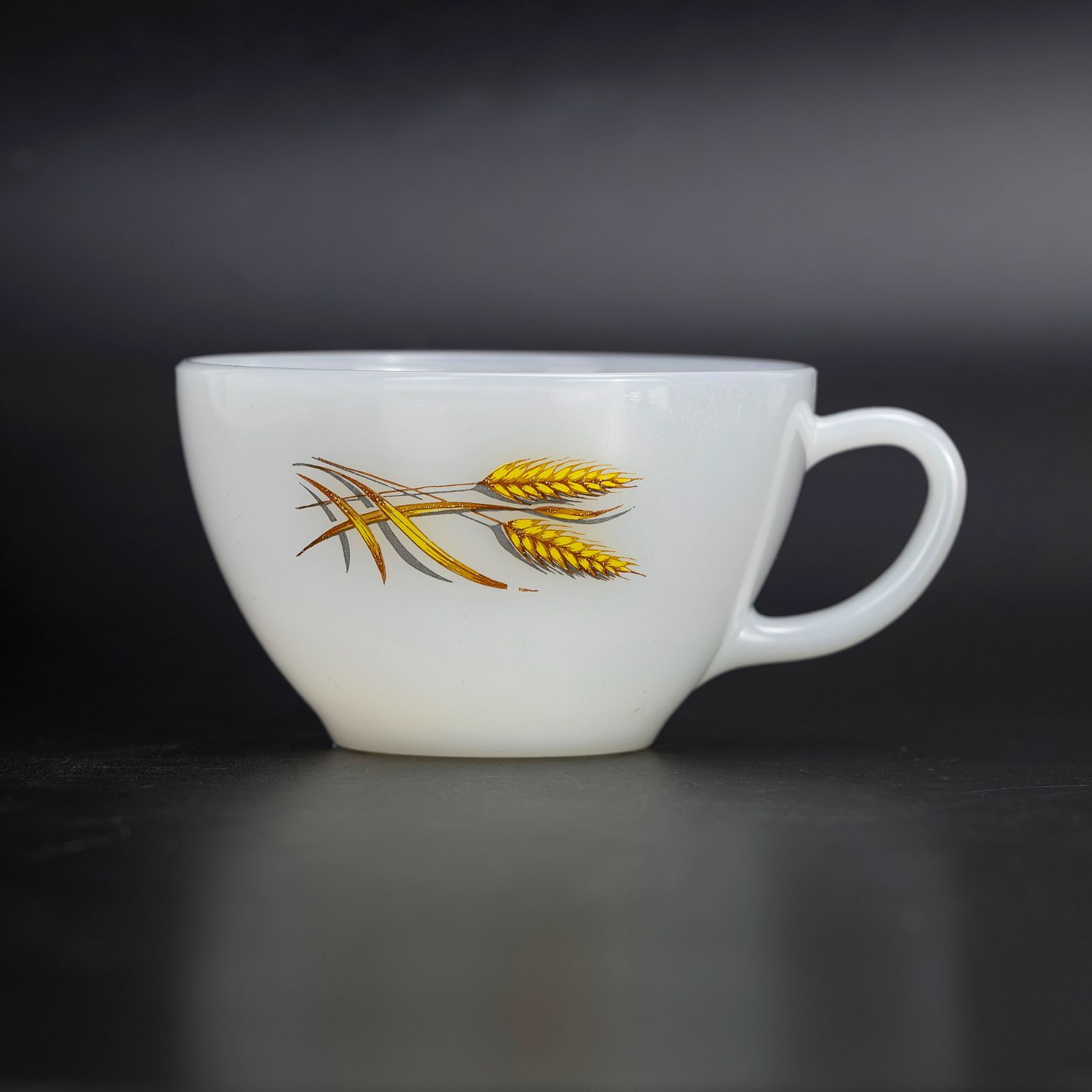 ファイヤーキング ウィート Fire-King Wheat カップ＆ソーサー ミルク