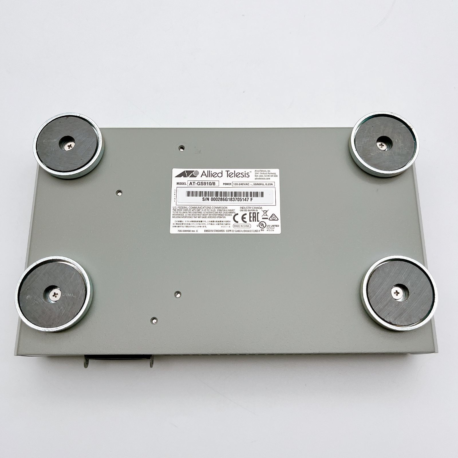 Allied Telesis AT-GS910/8 スイッチングハブ　3台 Amazon.com: Allied Telesis CenterCOM AT-GS910 8-Port Layer 3