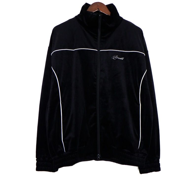 ブレス BREATH 25AW SCRIPT LOGO PIPING VELOUR JACKET BR25AW-C5004 スクリプト ロゴ パイピング ベロア ジャケット 45248