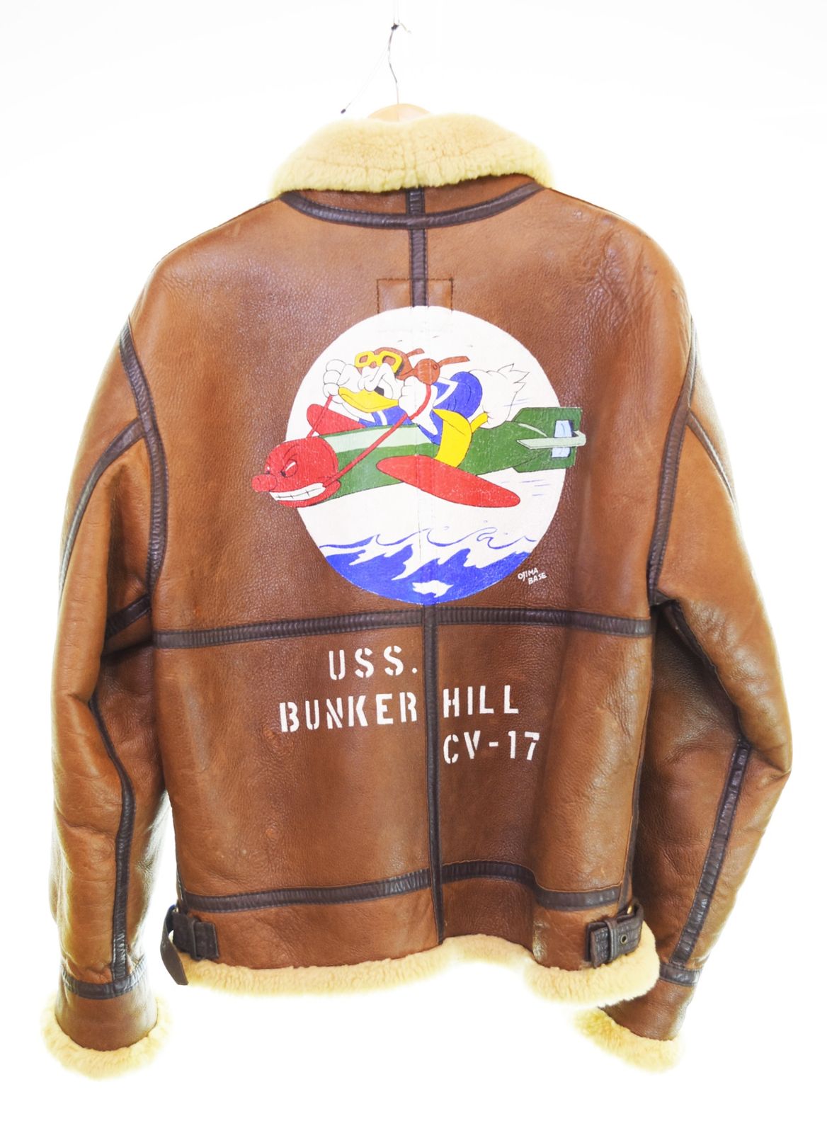 US US古着 Old US ARMY AIR FORCE B3 Flight Jacket フライトジャケット AC-1950 ジャケット ブラウン Mサイズ 103MT-3362