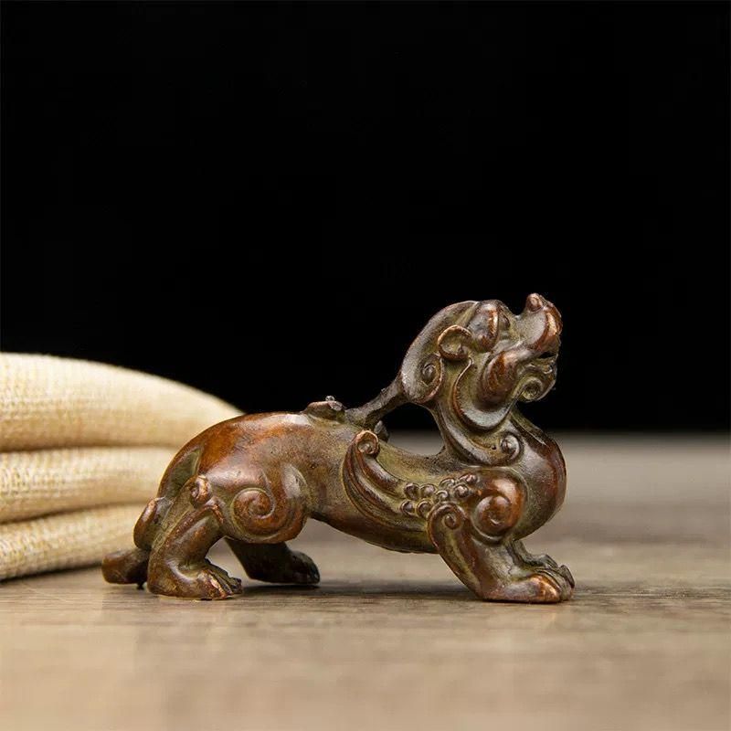 銅細工 書道具 文房具 筆置 筆入 文鎮 装飾品 工芸品 - メルカリ